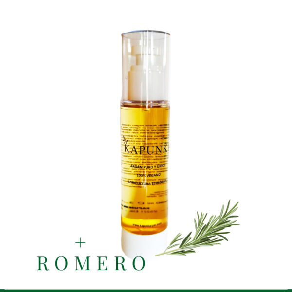 Aceite de argan puro con esencia de romero 100ml